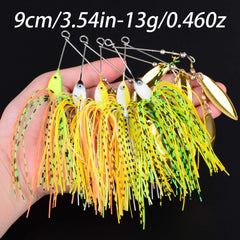 10-Pcs Bass Spinner & Chatter Bait Kit