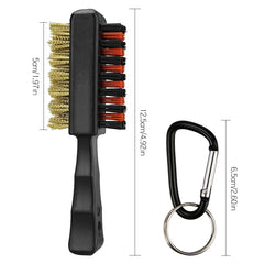 Golf Club Cleaning Brush with Groove Sharpener – Portable Golf Accessory