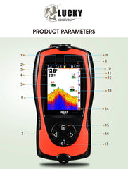 Lucky FF1108-1CWLA Rechargeable Wireless Sonar Fish Finder