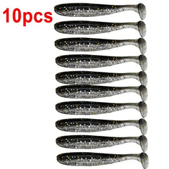 10-Pcs T-Tail Soft Fishing Baits