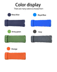 Ultralight Folding Camping Sleeping Pad with Pillow – Inflatable Air Mat for Outdoor Travel, Beach & Hiking
