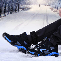 Men’s Winter Snow Shoes – Warm Leather Non-Slip Sneakers