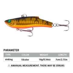10-Pcs VIB Crankbait Fishing Lures