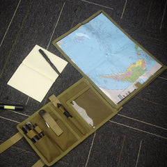 Tactical Map Storage Bag – Foldable Utility EDC Tool Pouch with Hook & Loop