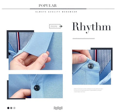 Men’s Luxury Cotton Polo – Pony Embroidery Short Sleeve