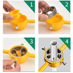 4-Point & 6-Point Water Pipe Inner Hole Opener – Drill-Driven Universal Tapping Tool