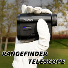 REVASRI 600M Golf Laser Rangefinder – Slope Compensation & Flagpole Lock, USB-C Rechargeable