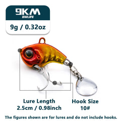 Crankbait & Spinner Fishing Lures 9–16g