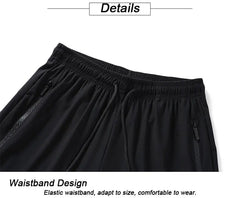 Men’s Reflective Quick-Dry Running Pants – Lightweight Summer Jogging & Hiking Trousers