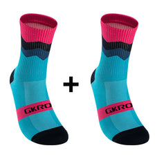 2 Pairs Professional Cycling Socks – Breathable Compression