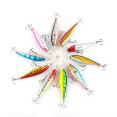 10-Pcs Minnow Hard Fishing Lures
