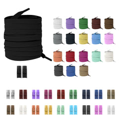 Elastic No-Tie Shoelaces with Press Lock