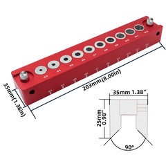 3–12mm Vertical Pocket Hole Jig – Self-Centering Drill Guide