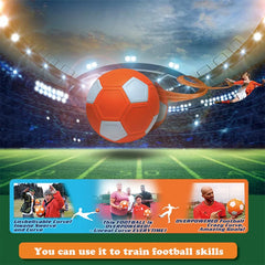 Size 5 Curve Line Soccer Ball – Youth Training & Match Football, Orange