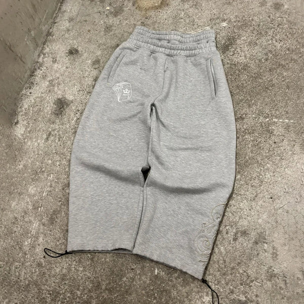 Y2K Double Waist Poker Embroidered Joggers