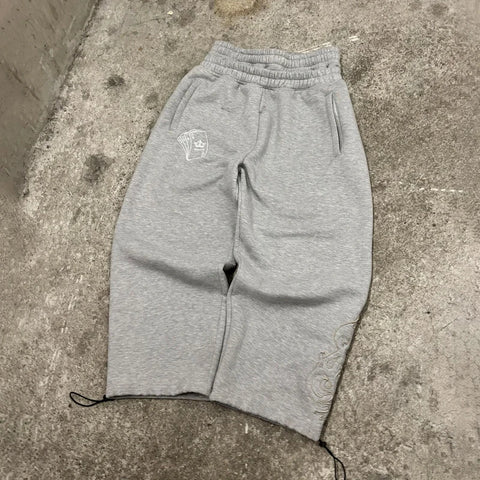 Y2K Double Waist Poker Embroidered Joggers