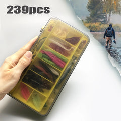 Multi-Lure Fishing Kit with Tackle Box – 83 to 409pcs