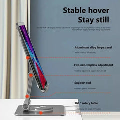 360° Rotatable Tablet Stand – Adjustable Foldable Desktop Holder (4.7–12")