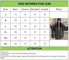 Oversized Women’s Hoodie – Autumn Casual Y2K Streetwear