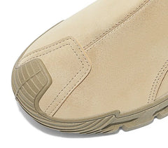 Men’s Casual Labor & Outdoor Climbing Shoes – Zipper, Non-Slip, Wear-Resistant Sneakers