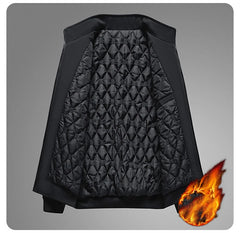 BROWON 8XL Men’s Thick Winter Jacket – Waterproof Stand Collar Coat