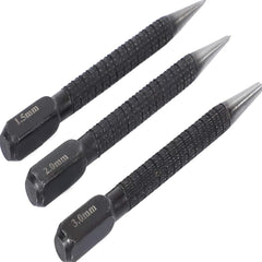 3PCS High-Carbon Steel Center Punch Set – Non-Slip Center Pin for Metal & Wood