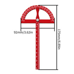 Aluminum Alloy Multifunctional Angle Protractor Ruler