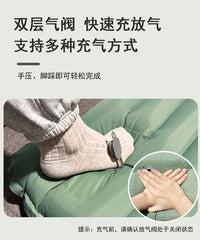 Ultralight Folding Camping Sleeping Pad with Pillow – Inflatable Air Mat for Outdoor Travel, Beach & Hiking