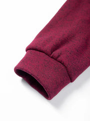 Men’s Henley Stand-Collar Pullover – Casual Long-Sleeve Sweatshirt