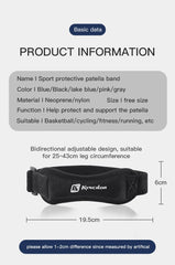 Adjustable Patellar Tendon Knee Strap – Shock Absorbing Compression Brace
