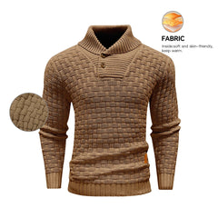 Men’s Winter Knitted Crew Neck Pullover