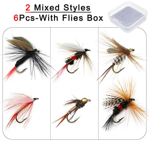 Mixed Fly Fishing Lures 6pcs