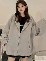Oversized Women’s Hoodie – Autumn Casual Y2K Streetwear