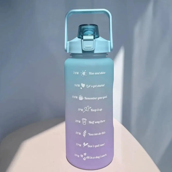 2000ml Large Capacity Gradient Water Bottle – Outdoor Sports & Fitness