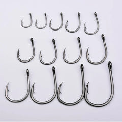 10Pcs High Carbon Steel Barbed Fishhooks