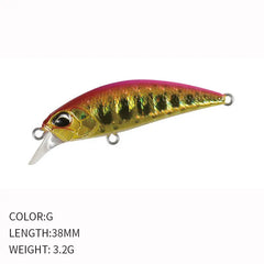 38mm Mini Sinking Minnow Fishing Lure