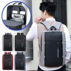Men’s Waterproof Business Laptop Backpack with USB Port – 15.6 Inch