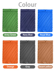 Ultralight Folding Camping Sleeping Pad with Pillow – Inflatable Air Mat for Outdoor Travel, Beach & Hiking