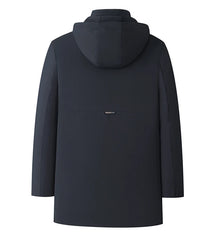 Luxury Camel Fleece Men’s Parka – Heavy Plush Winter Windbreaker