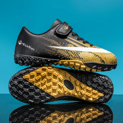 Kids Firm Ground Soccer Cleats – Lightweight Boys & Girls Outdoor Training Football Shoes