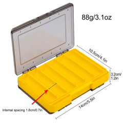10-Cell Double-Sided Fishing Tackle Box – Durable Bait & Tool Organizer