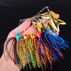 10-Pcs Bass Spinner & Chatter Bait Kit