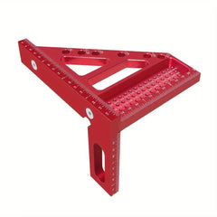 3D Multi-Angle Aluminum Measuring Ruler – 45°/90° Woodworking Square