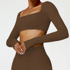 Women’s Quick-Dry Square Neck Gym Top