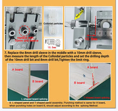 YOMO 3-in-1 Furniture Dowelling & Drill Locator Jig