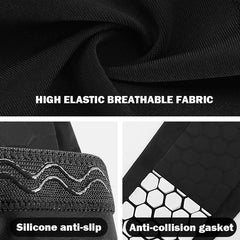 1PC Football Shin Guard Sleeve – Compression Calf Sock with Honeycomb Pads