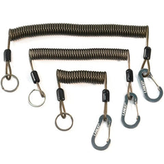 Elastic Coil Fishing Safety Lanyard – Lockable Heavy-Duty Stretch Rope