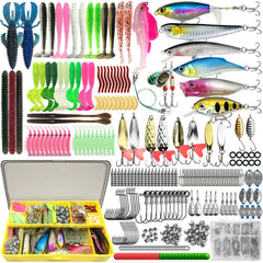 Multi-Lure Fishing Kit with Tackle Box – 83 to 409pcs