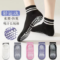 5 Pairs Women’s Non-Slip Grip Socks – Yoga & Pilates