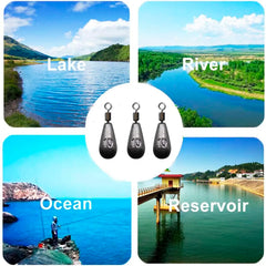 10PCS Fishing Weights Sinker Set – Water Drop Tackle Accessories 3.5g–20g